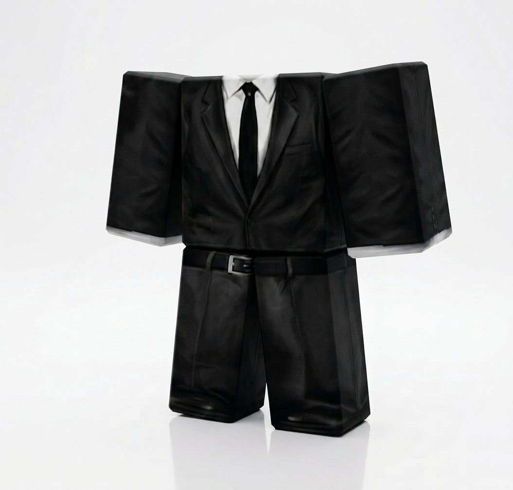 🕶️ Secret Agent / Mafia Formal Black Suit - View 1