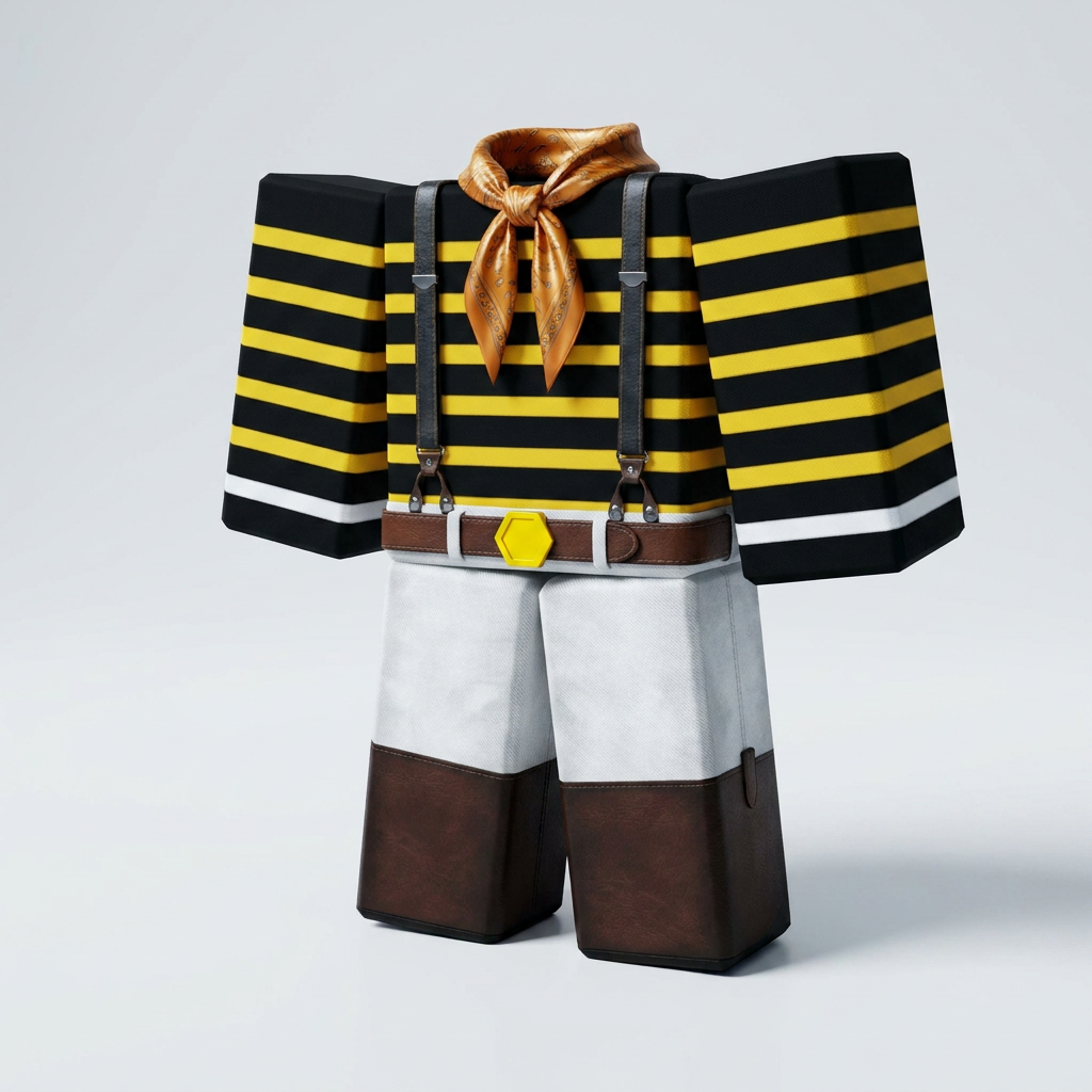 Beekeeper Roblox Outfit – Honey Farm Avatar Costume & Shirt Template - View 1