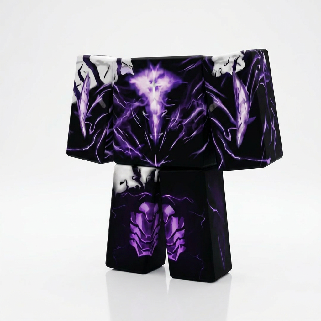 Sung Jin-Woo (Shadow Monarch) Roblox Outfit – Solo Leveling Avatar Costume & Shirt Template - View 1