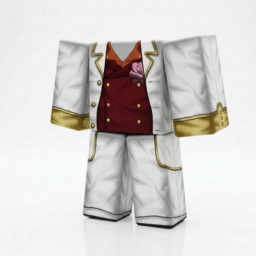 Akainu Roblox Outfit – One Piece Avatar Costume & Shirt Template View 1