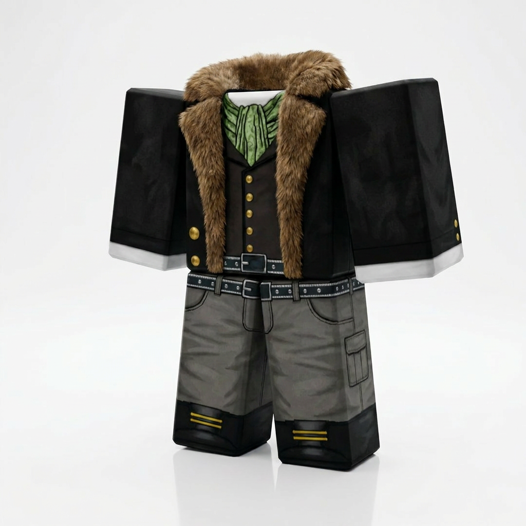 Crocodile Roblox Outfit – One Piece Avatar Costume & Shirt Template - View 1