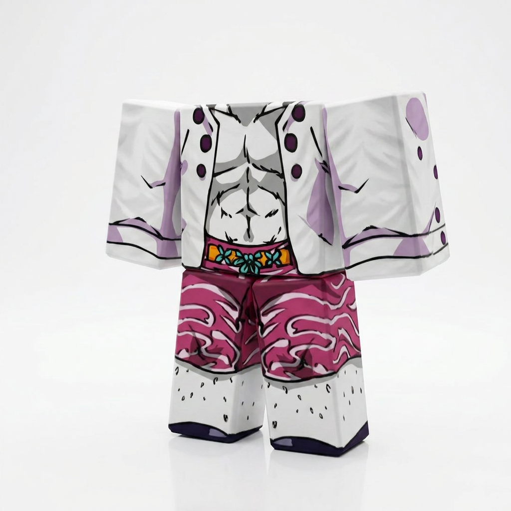 Donquixote Doflamingo Roblox Outfit – One Piece Avatar Costume & Shirt Template - View 1