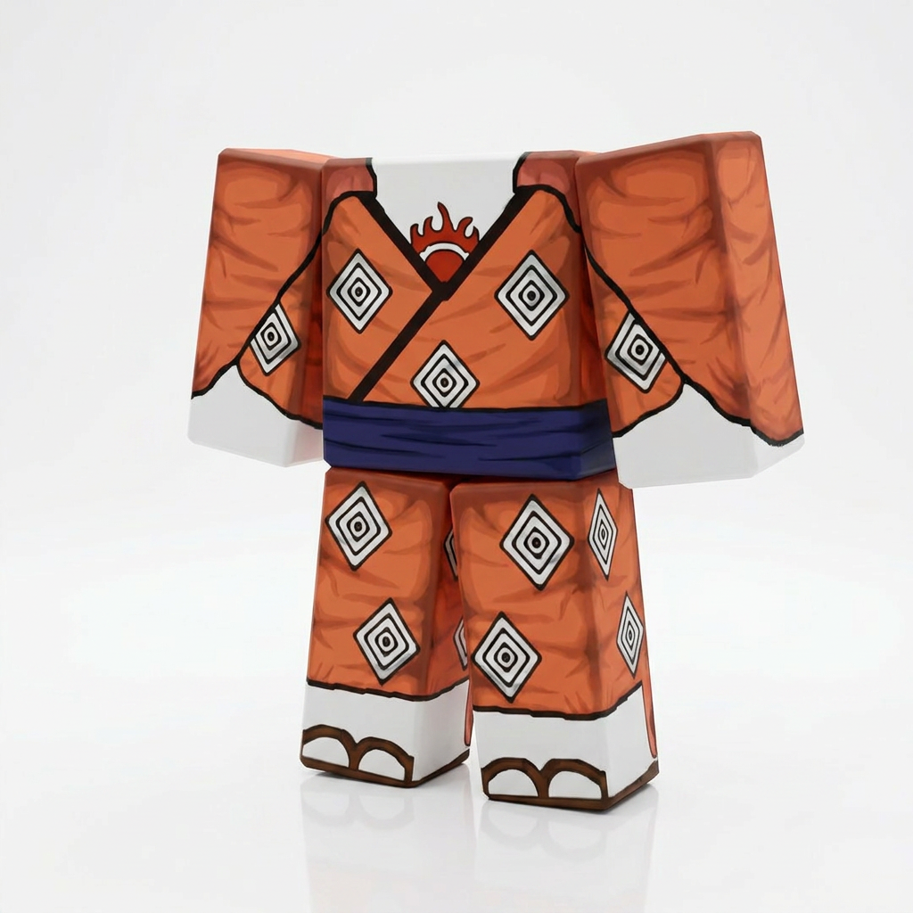Jinbe Roblox Outfit – One Piece Avatar Costume & Shirt Template View 1
