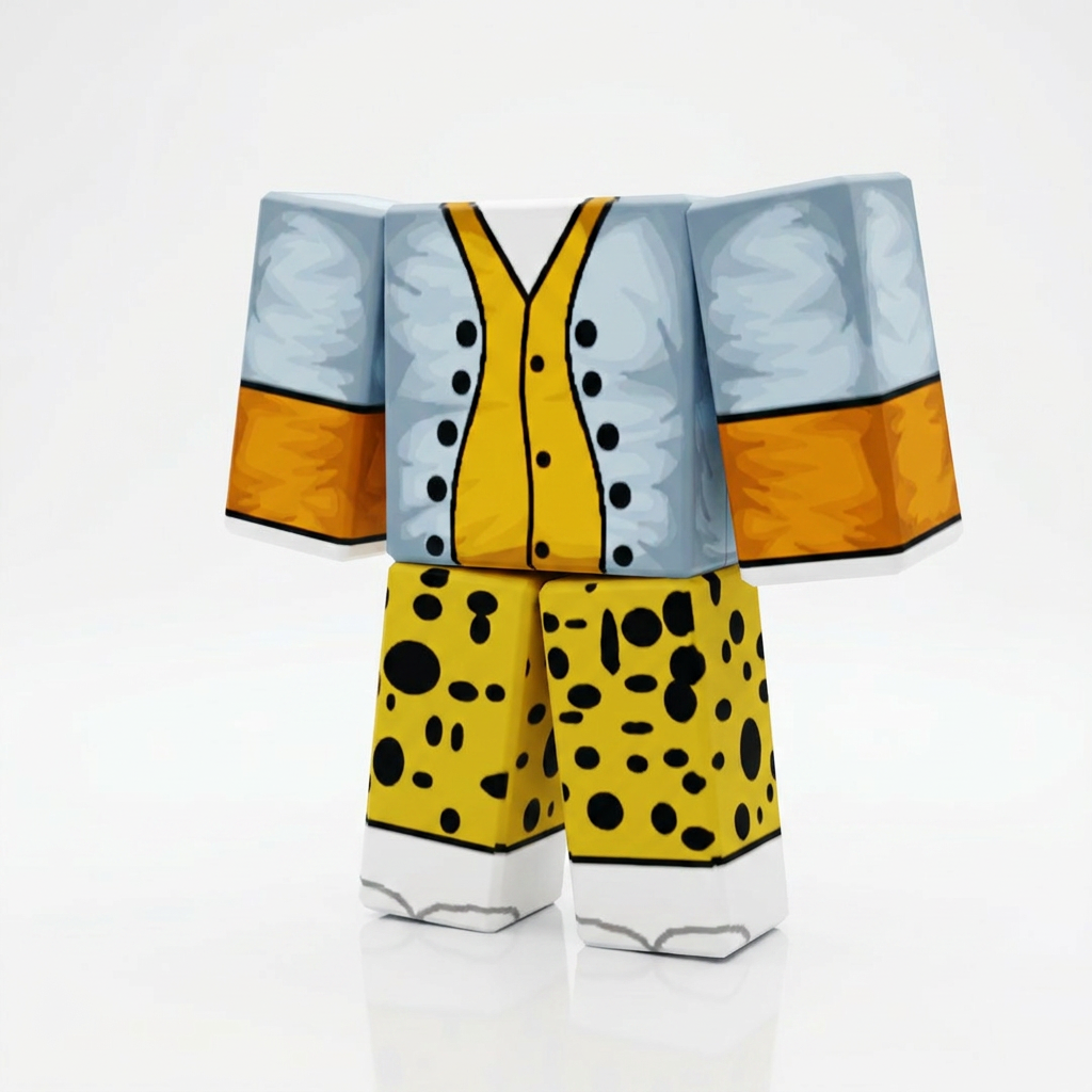 Silvers Rayleigh Roblox Outfit – One Piece Avatar Costume & Shirt Template View 1