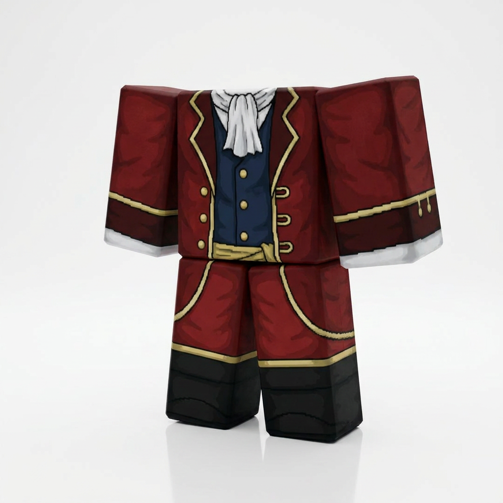 Gol D. Roger Roblox Outfit – One Piece Avatar Costume & Shirt Template View 1