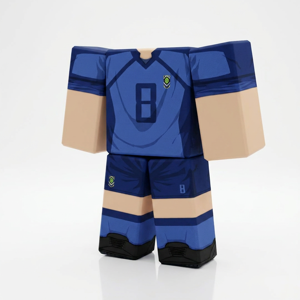 Meguru Bachira Roblox Outfit – Blue Lock Avatar Costume & Shirt Template - View 1