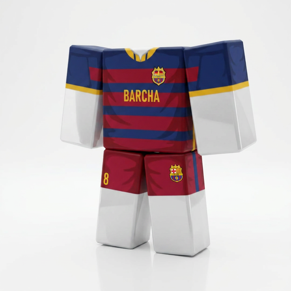 Meguru Bachira FC Barcha Roblox Outfit – Blue Lock Avatar Costume & Shirt Template - View 1