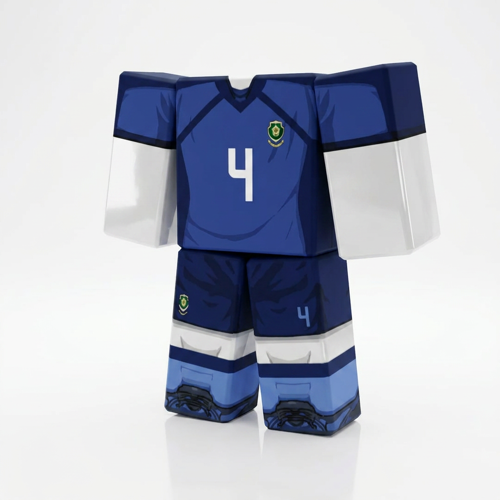  Hyoma Chigiri Roblox Outfit – Blue Lock Avatar Costume & Shirt Template View 1