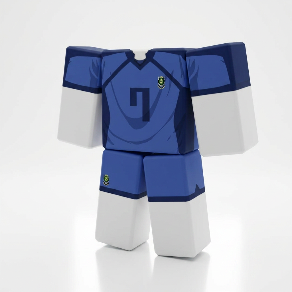 Seishiro Nagi Roblox Outfit – Blue Lock Avatar Costume & Shirt Template - View 1