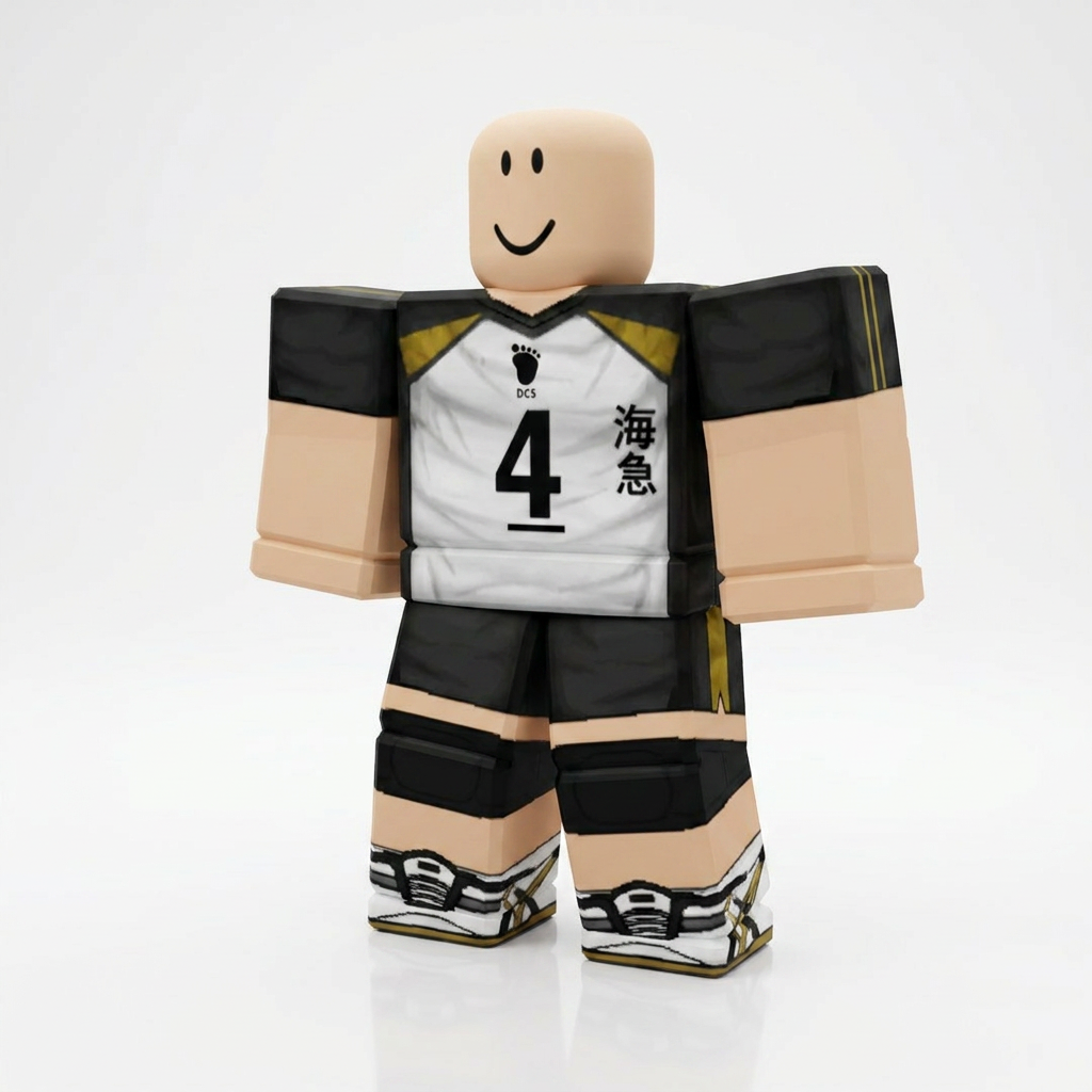  Kotaro Bokuto Roblox Outfit – Haikyu!! Avatar Costume & Shirt Template - View 1