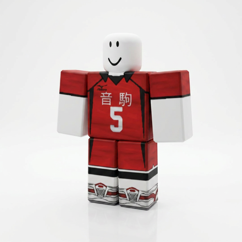 Kenma Kozume Roblox Outfit – Haikyu!! Avatar Costume & Shirt Template View 1