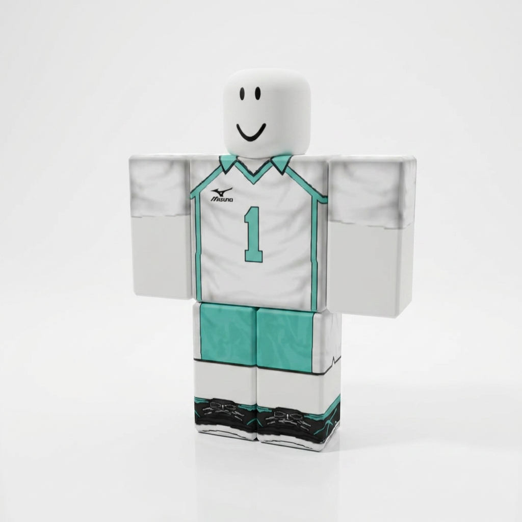 Toru Oikawa Roblox Outfit – Haikyu!! Avatar Costume & Shirt Template - View 1