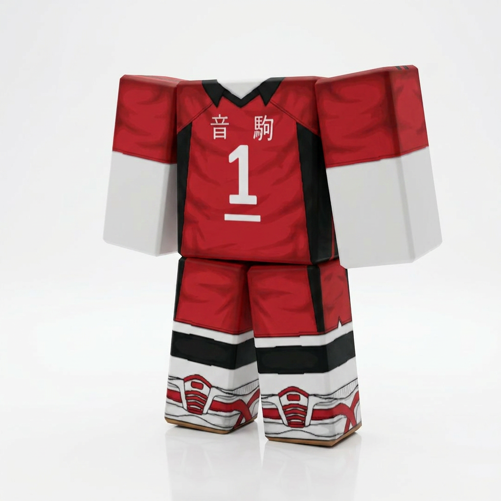 Tetsuro Kuroo Roblox Outfit – Haikyu!! Avatar Costume & Shirt Template - View 1