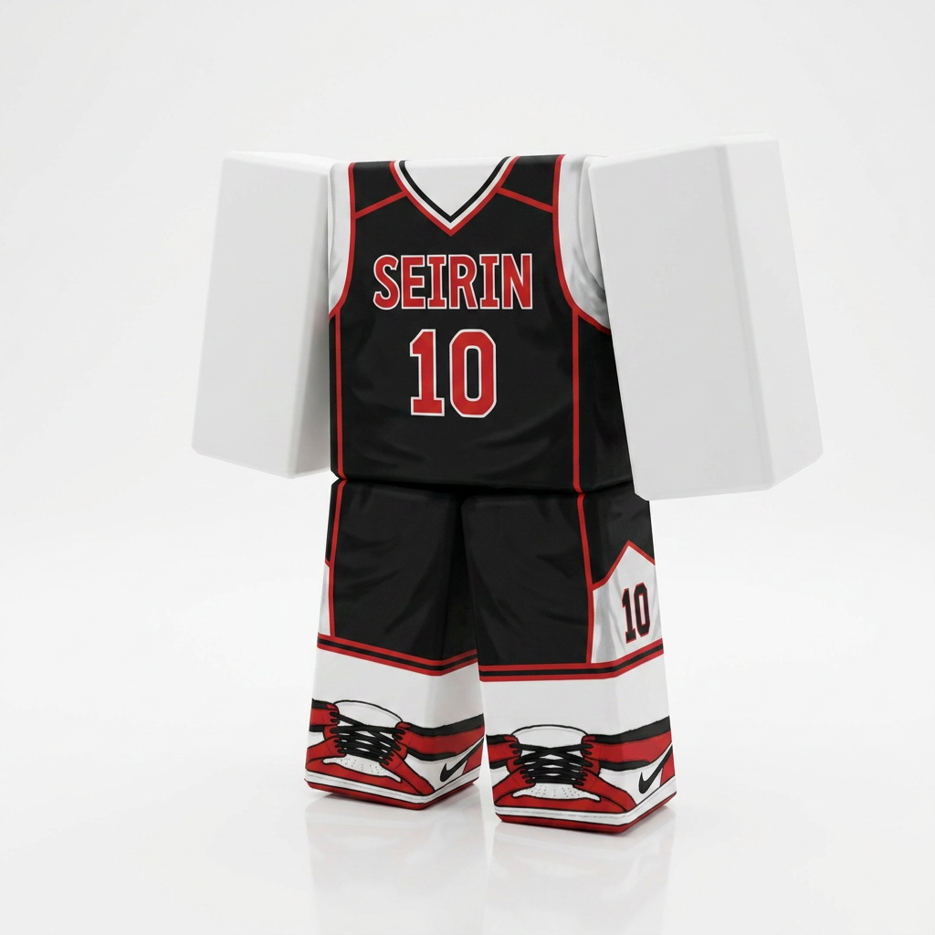 Taiga Kagami Roblox Outfit – Kuroko's Basketball Avatar Costume & Shirt Template - View 1