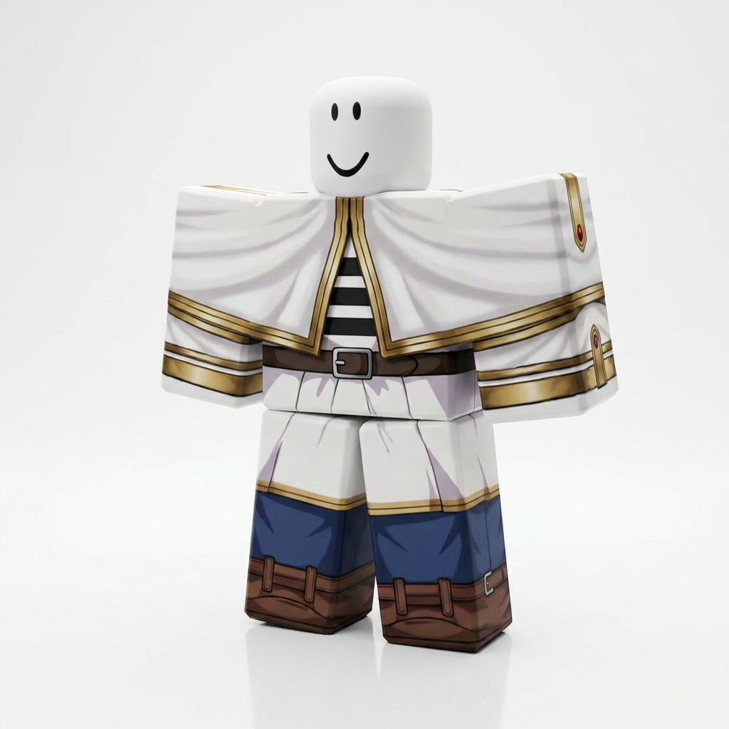 Frieren Roblox Outfit – Frieren: Beyond Journey's End Avatar Costume & Shirt Template - View 1