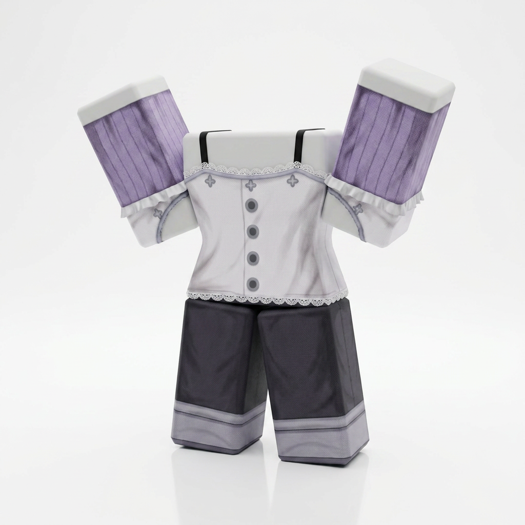 Gowther Roblox Outfit – The Seven Deadly Sins Avatar Costume & Shirt Template - View 1