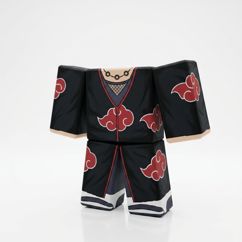 Itachi Uchiha Roblox Outfit – Naruto Avatar Costume & Shirt Template - View 1