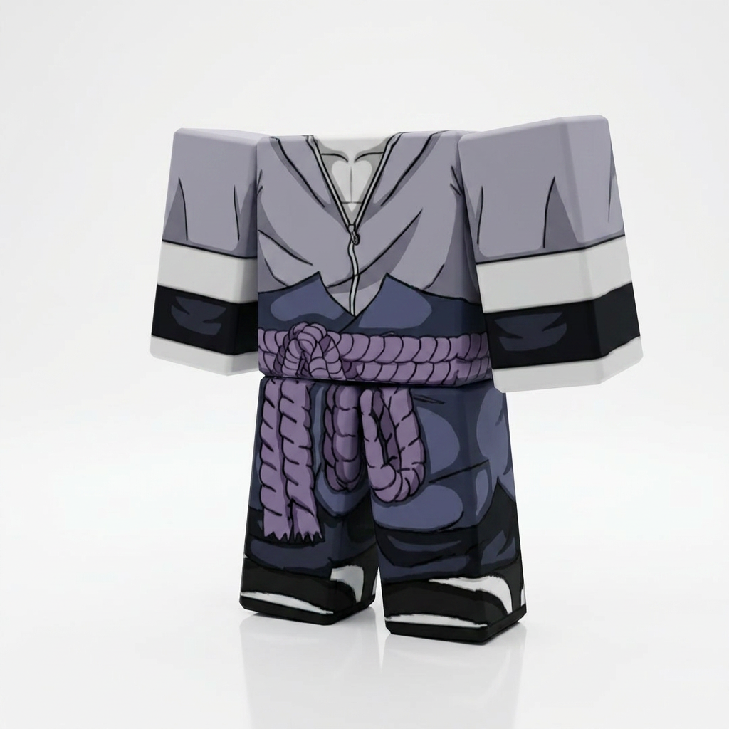 Sasuke Uchiha Roblox Outfit – Nmparuto Avatar Costume & lettShirt Telate - View 1