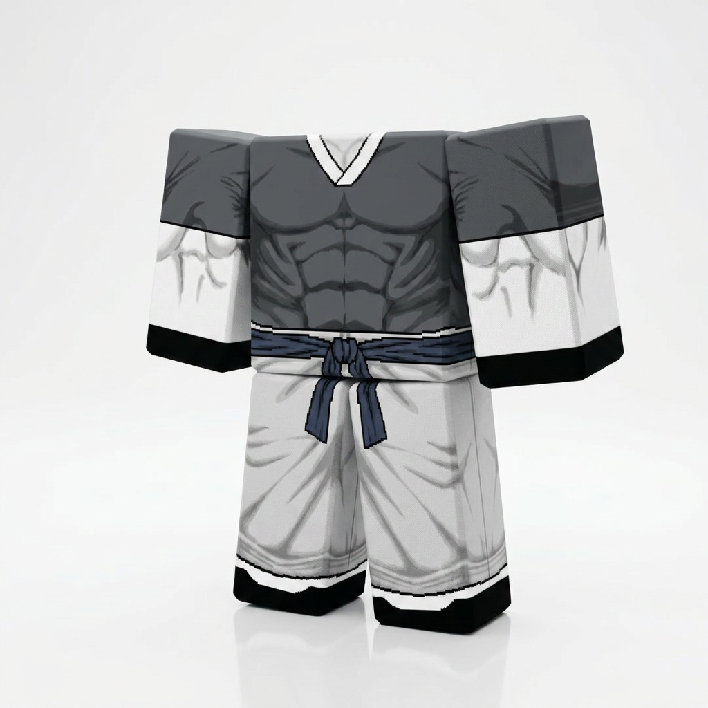 Toji Fushiguro Roblox Outfit – Jujutsu Kaisen Avatar Costume & Shirt Template View 1