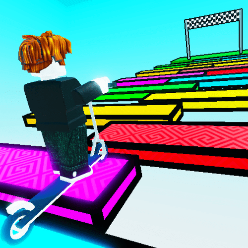 Obby But You're on a Scooter